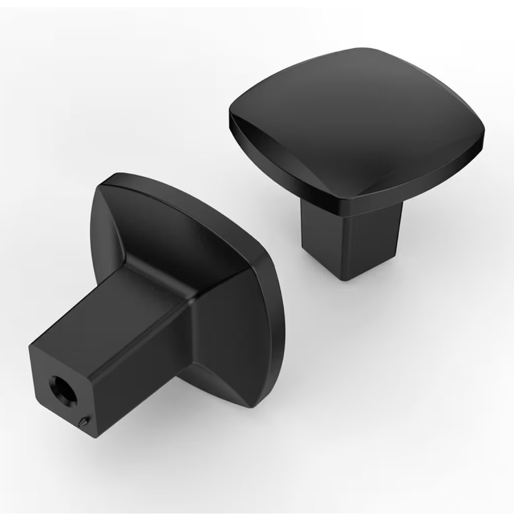 Sleek Black Cabinet Knob